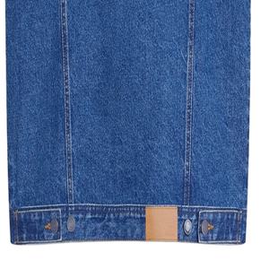 Gilet sans manches en jean vintage pour femme avec détails boutonnés, vêtement d'extérieur coupe-vent écologique de haute qualité - Product Image 6