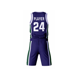 Uniforme de basketball personnalisé à séchage rapide avec impression numérique, tissu léger en maille, taille élastique, grandes tailles, 100 % coton - Product Image 3
