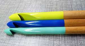 Premium Multi-Colored Ergonomic Wooden <b>Crochet</b> <b>Hooks</b> for Smooth Knitting & <b>Crochet</b> Projects - Product Image 2