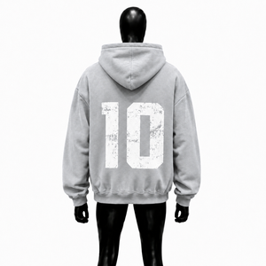<b>Grey</b> Full <b>Zip</b> <b>Hoodie</b> Premium Heavyweight Cotton Fleece Oversized Streetwear Hooded Sweatshirt Unisex Blank Zipper Jacket Custom - Product Image 2