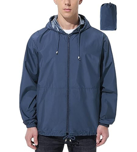 Rain <b>Jackets</b> High Quality Waterproof Windbreaker <b>Jackets</b> <b>Packable</b> Travel Rainwear OEM Wholesale Supply - Product Image 1