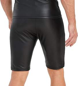 Pantalones Cortos de Cuero Vacuno de Calidad para Hombre, Pantalones Cortos de Cuero al por Mayor, Pantalones Cortos de Cuero Cómodos para Hombre, Venta en Línea de Pantalones Cortos de Cuero para Hombre - Product Image 2