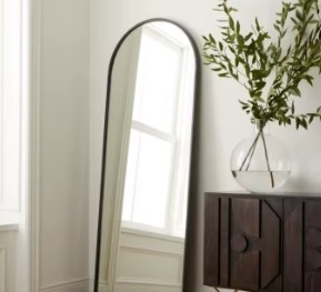 <b>Arched</b> <b>Full</b> <b>Length</b> <b>Mirror</b> Industrial Black Metal Frame Modern Eco-Friendly Personal Beauty Care Floor Standing Bedroom Decor - Product Image 4