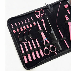 Hair <b>Extension</b> Plier 3mm Hole For <b>Beads</b> Wholesale Purple Surgical Grade Stainless Steel Hair <b>Extension</b> Tools Kit Set - Product Image 5