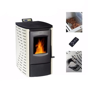 Modern Design Freestanding Wood Pellet <b>Stove</b> Environmentally Friendly Briquette Fireplace for Heating Without Smoke - Product Image 3