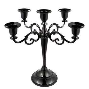 Accessoires de mariage de style moderne, artisanat, chandelier en métal, porte-bougie en fer plaqué or, décoration de mariage à domicile, candélabre - Product Image 6