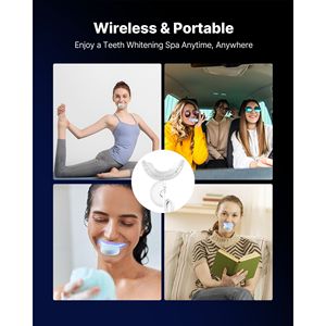 Kit Sbiancante per Denti a LED con 32 Luci Acceleratrici, Strisce Sbiancanti, Penne, Gel, Siringhe, Vassoio a U, Sbiancamento Dentale Wireless - Product Image 3