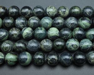 Lot en gros de perles de pierres précieuses naturelles en jaspe vert, rondes, facettées, calibrées, non traitées et certifiées pour la joaillerie - Product Image 1