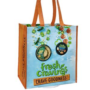 Bolsa de Mano Tipo Tote, Bolsa de Compras Laminada, Bolsa de Cosméticos de Plástico RPET Personalizada, Bolsa de Tela No Tejida de PP Reciclado, Funcional, Fábrica en Vietnam - Product Image 4