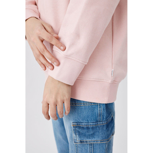 Pull en coton épais à col ras du cou, imprimé léopard, avec logo frontal et épaules tombantes, personnalisable, pour femme, collection 2025 – Vente en gros - Product Image 6