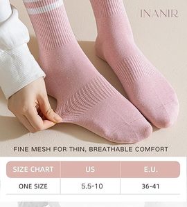 Pilates <b>Socks</b> With <b>Grips</b> for Women Cute Non Slip Crew Gripper Yoga <b>Sock</b>-Grippy Sticky for Hospital/Dance Barre/Workout - Product Image 6