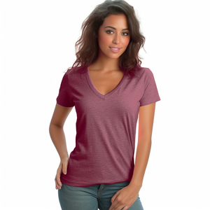 T-shirts pour femmes, impression personnalisée, mélange de coton, manches courtes, hauts et t-shirts pour femmes - Product Image 2
