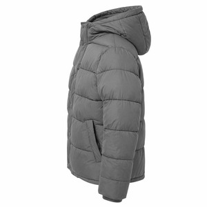 Chaqueta de Invierno Acolchada con Capucha, Cuello Alto, Puños Elásticos, Cierre de Cremallera, Bolsillos Interiores, Chaquetas para Hombre, Venta al Por Mayor de Fábrica - Product Image 5