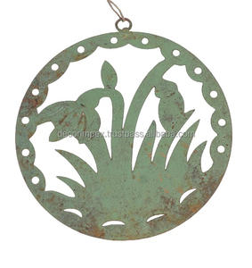 Adornos de metal con acabado Gris de nuevo estilo de adornos de linterna decorativos de festival de hierro y oro y plata - Product Image 6