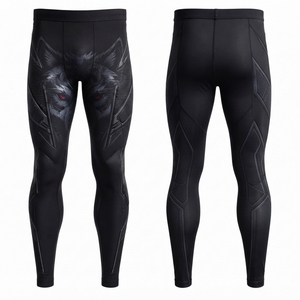 <b>Gym</b> Running And Fitness High Quality <b>Men's</b> <b>Leggings</b> Feature Moisture Wicking Breathable Fabric With A Comfortable Fit - Product Image 5