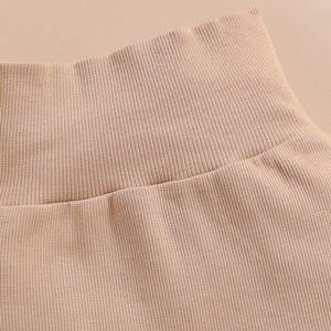 Pantalones de Bambú Orgánico de Primera Calidad con Elastano - Color Latte - Product Image 3