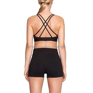 Conjunto de Yoga de Dos Piezas de Secado Rápido, Ecológico, 100% Algodón, Felpa, Color Liso, Lavado, para Yoga, Danza, Deportes, Fitness, Levantamiento de Cadera - Product Image 2