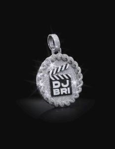 Colgante de Letra para Hombre de Alta Calidad con Moissanita VVS1 y Cadena Personalizada que Brilla en la Oscuridad, Amuleto Fino de Hip Hop, Joyería de Plata 925, Regalo - Product Image 1