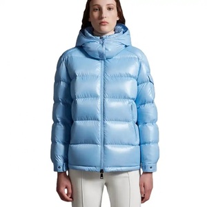 2025 Custom Logo <b>Detachable</b> Hooded Padded Coats Down Winter Man Bubble Men Blank Coat Shiny Puffer Jacket - Product Image 2