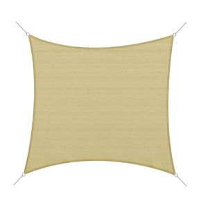 Tenda da Sole Quadrata 24x24ft per Esterni, Resistente ai Raggi UV, Colore Sabbia, Vele e Reti Ombreggianti - Product Image 1