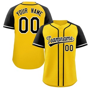 Baseball Jersey V-Neck With <b>Red</b> <b>Stripes</b> And Embroidered Letter Polyester Knit Fabric, Slight Stretch, Sports <b>Top</b> For Men - Product Image 6