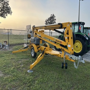 รถกระเช้าไฟฟ้าดีเซลแบบลากจูง คุณภาพเยี่ยม ขนาด 10 เมตร ขับเคลื่อนด้วยระบบไฮดรอลิก รับน้ำหนักได้ 230 กก. แพลตฟอร์มทำงานบนที่สูงที่ปลอดภัย - Product Image 1