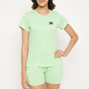 Conjunto de Camiseta y Pantalones Cortos para Mujer 2026, Tela Suave, Ropa Combinada para Fitness, Caminar, Viajar y Uso Diario en Casa - Product Image 1
