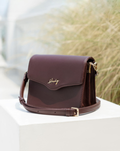 Luxury Fashion Lady Authentic Satin Lined Premium Synthetic Leather Solid Pattern Mona <b>Shoulder</b> Bag Unique Braided <b>Strap</b> Detail - Product Image 3