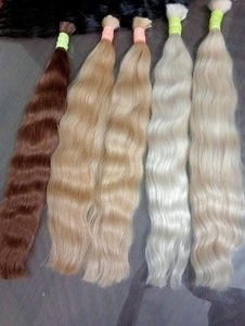 Extensiones de Cabello Remy Indio Liso y Ondulado Natural, Doble Trama con Puntas Gruesas, Colores Naturales y Rubios, Hairroot India - Product Image 4