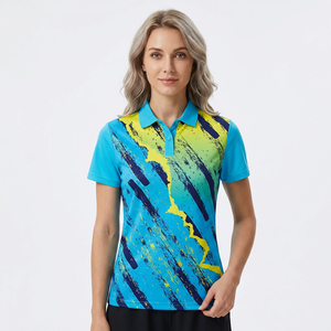 <b>Men's</b> Short Sleeve Polo Shirt With Geometric Pattern Sublimation Print Quick Dry Knitted Polyester Casual Regular Fit - Product Image 4
