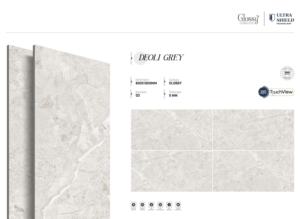 Carreaux de sol et de mur en porcelaine brillante haut de gamme, format grand carrelage 800x1600, 1200x1800, 750x1500 mm, pour intérieur moderne - Product Image 3