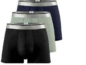 Razers กางเกงในบ็อกเซอร์ผู้ชายผ้าฝ้าย100%, บ็อกเซอร์ระบายอากาศได้ดีขนาดพิเศษพร้อมตาข่าย - Product Image 5