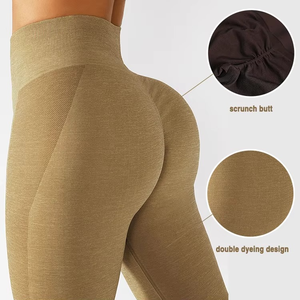 Leggings de sport streetwear sans coutures pour femmes - Taille mi-haute, longueur genou - Extensibles et confortables - Respirants - Product Image 6
