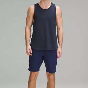 Camiseta sin mangas de algodón personalizada para hombre, cómoda, de secado rápido, acanalada, transpirable, tallas grandes - Product Image 3