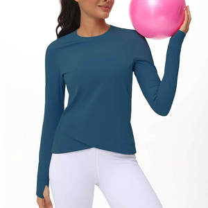 T-shirt d'été pour femme, style baby tee, sexy, fin, personnalisable, séchage rapide, respirant, haute qualité, uni - Product Image 5
