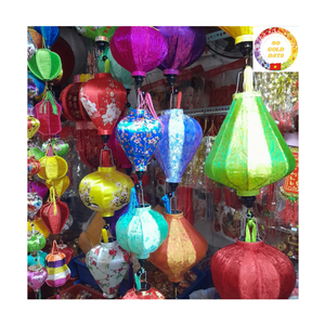 Vietnamese Silk Lantern | Bamboo Frame Handmade | Decorative Festival Lighting | Hoi An Style | Wholesale Supplier - Product Image 4