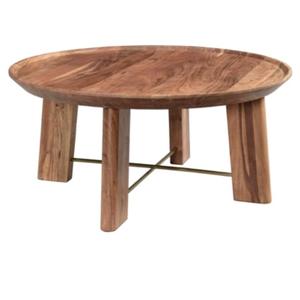 Mesa de Centro Moderna Estilo Campestre Francés, de Acacia, Grande, Acabado Natural, Hermosa Forma, Ideal para Hotel, Hogar, Restaurante, Cafetería, Baby Shower - Product Image 3