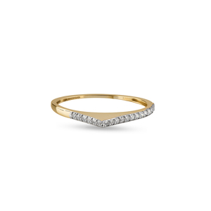 Bague de fiançailles simple en or sterling 18 carats avec diamant rond cultivé en laboratoire - Product Image 2
