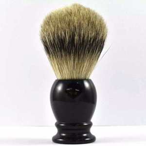Cepillo de barbero de pelo de tejón para hombre con mango de madera para afeitar la barba - Product Image 2
