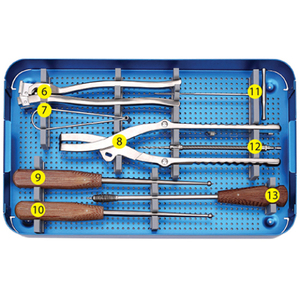 Kit d'instruments pour la reconstruction acétabulaire pelvienne en chirurgie orthopédique, pour la fixation des fractures, l'alignement osseux et les interventions chirurgicales - Product Image 3