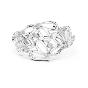 แหวนเพชรทรงกลมทองคำ 14K สำหรับผู้หญิง |   ชุดทำงาน |   เพชรที่เพิ่งเพาะเลี้ยง - Product Image 3