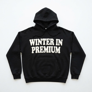 Baggy Hoodie Heavyweight Fleece Pullover Puff Printed Hoodie Oversized Winter Hood <b>Top</b> Cotton French Terry Pullover Sweatshirt - Product Image 1