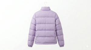 Plus Size Women's Puffer Jacket <b>Quilted</b> Zip up Winter Coat Stand Collar Lightweight Polyester Outerwear - Product Image 3