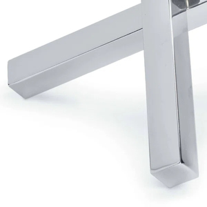 Escultura Geométrica Moderna Plateada, Decoración Abstracta de Metal Entrelazado para Mesa, Escritorio o Estante, Obra de Arte Hecha a Mano - Product Image 2