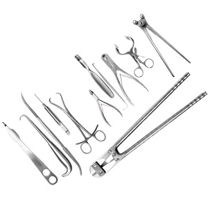 Ensemble d'instruments chirurgicaux orthopédiques professionnels 12 pièces en acier inoxydable pour chirurgie osseuse, kit médical chirurgical CE ISO complet - Product Image 4