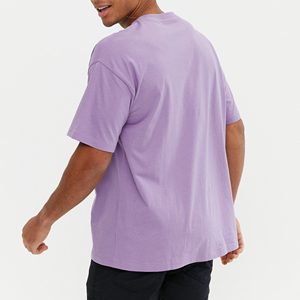 เสื้อยืดคอกลมแขนสั้นผู้ชายผ้าฝ้าย 100% สีทูโทน สกรีนโลโก้ด้านหน้าตามแบบ OEM ระบายอากาศได้ดี แห้งเร็ว เหมาะสำหรับออกกำลังกาย - Product Image 5