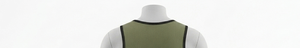 Men's Olive <b>Green</b> <b>Mesh</b> Tank <b>Top</b> Round Neck Sleeveless Breathable Regular Fit Basketball Apparel 100% Polyester Solid Color - Product Image 5