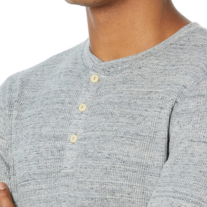 Commande en gros de t-shirts Henley personnalisés pour hommes, service OEM de marque privée, t-shirts Henley à manches longues pour femmes - Product Image 5