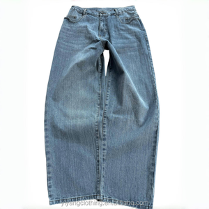 MEESAM Jeans de Mezclilla para Hombre y Mujer, 100% Algodón, Secado Rápido, Estilo Vintage, Corte Regular, Lavado Casual, Estilo Recto, para Invierno - Product Image 1