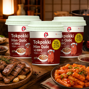 Wholesale O'Food <b>Instant</b> <b>BBQ</b> Tteokbokki 105g | Smoky Savory Korean Rice Cake Cup | Quick Meal Korean Street Food - Product Image 1